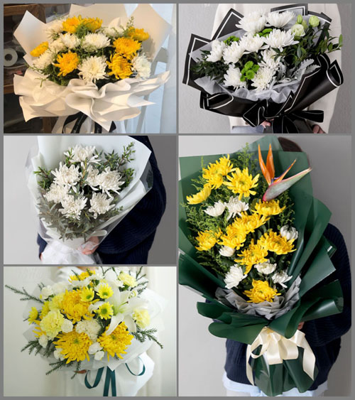 山东莱芜莱城区张家洼街道李家镇村白事花束代送